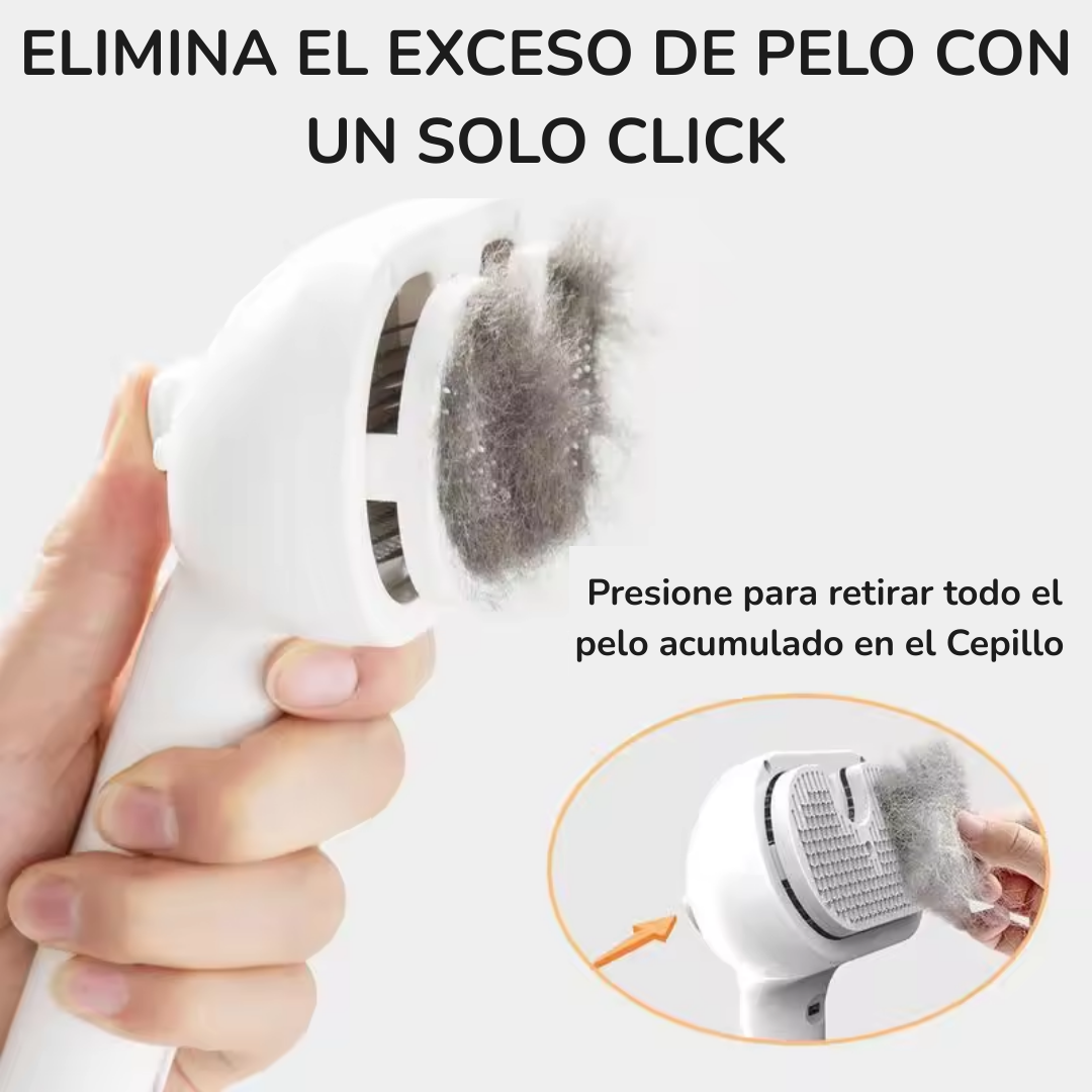 Cepillo Autolimpiante con Vapor Para Mascotas